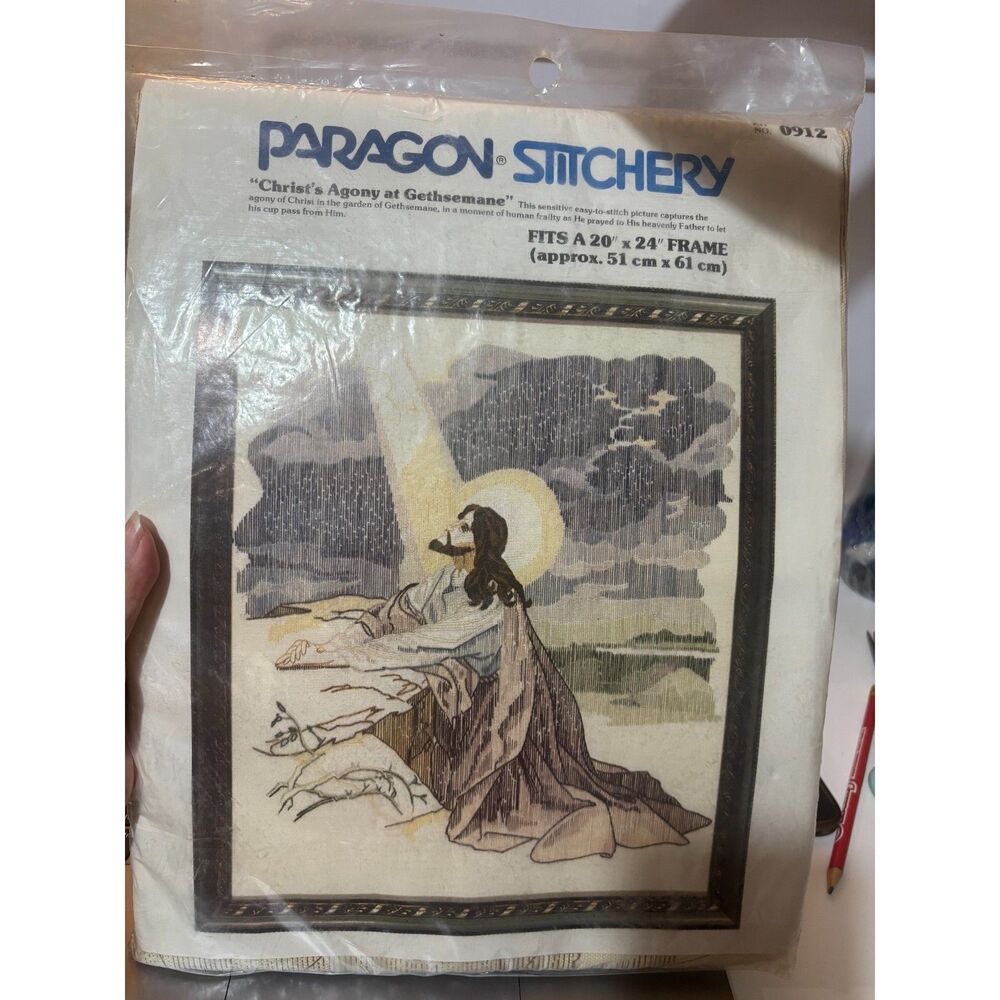 Paragon Crewel Stitchery Embroidery Kit Christ's Agony At Gethsemane 0912